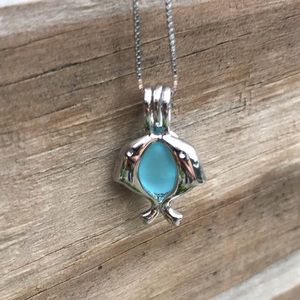 Jumping Dolphins Locket Necklace